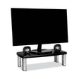 3M 3M Extra-Wide Adjustable Monitor Stand, 20" x 12" x 1" to 5.78", Silver/Black, Supports 40 lbs - MS90B