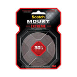 3M 3M Extreme Mounting Tape, Holds Up to 30 lbs, 1 x 60, Black - 414H