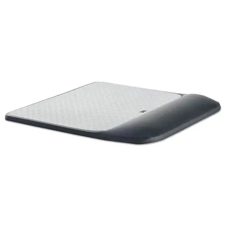 3M 3M Mouse Pad with Precise Mousing Surface and Gel Wrist Rest, 8.5 x 9, Gray/Black - MW85B