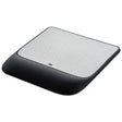 3M 3M Mouse Pad with Precise Mousing Surface and Gel Wrist Rest, 8.5 x 9, Gray/Black - MW85B
