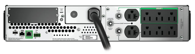 APC SMT2200RM2UC uninterruptible power supply (UPS) Line-Interactive 2.2 kVA 1980 W 8 AC outlet(s) - SMT2200RM2UC APC