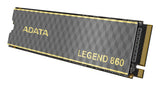 ADATA LEGEND 860 SLEG-860-1000GCS internal solid state drive 1 TB M.2 PCI Express 4.0 NVMe 3D NAND - SLEG-860-1000GCS A-DATA TECHNOLOGY