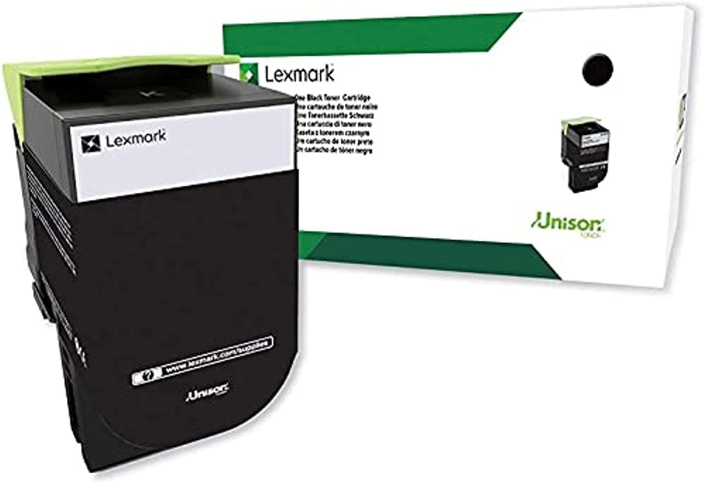 Lexmark Black Toner Cartridge Return Program Yield 8,000 Pages 80C1XK0