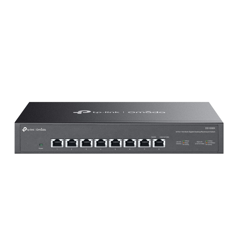 TP-Link Omada DS1008X network switch Unmanaged 10G Ethernet (100/1000/10000) 1U Black - DS1008X