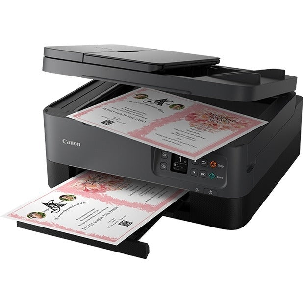 Canon PIXMA TR7020a Wireless Inkjet Multifunction Printer - Color - Black - Copier/Printer/Scanner - - 4460C052