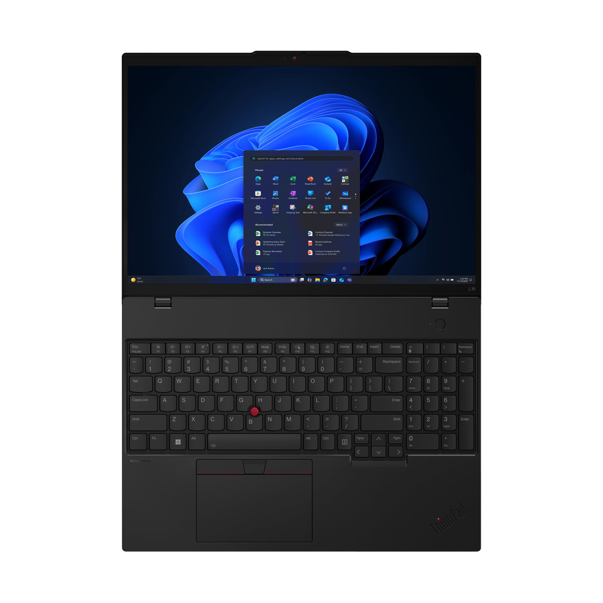 Lenovo ThinkPad L16 Gen 2 (Intel) Intel Core Ultra 5 225U Laptop 40.6 cm (16") WUXGA 16 GB DDR5-SDRAM 512 GB SSD Wi-Fi 6E (802.11ax) Windows 11 Pro Black - 21SA0026US LENOVO