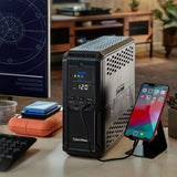 CyberPower LCD BRG1500AVRLCD2 uninterruptible power supply (UPS) Line-Interactive 1.5 kVA 900 W 12 AC outlet(s) - BRG1500AVRLCD2