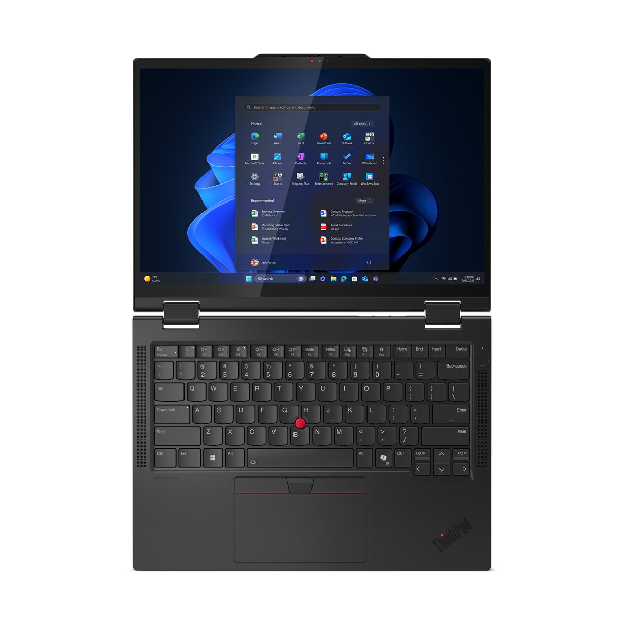 Lenovo ThinkPad T14s 2-in-1 Gen 1 Intel Core Ultra 7 265U Hybrid (2-in-1) 35.6 cm (14") Touchscreen WUXGA 32 GB LPDDR5x-SDRAM 512 GB SSD Wi-Fi 7 (802.11be) Windows 11 Pro US English Black - 21R3004BUS