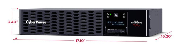 CyberPower Smart App Sinewave uninterruptible power supply (UPS) Line-Interactive 2.2 kVA 2200 W 8 AC outlet(s) - PR2200RT2UC