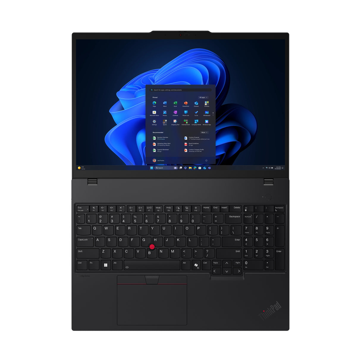 Lenovo ThinkPad T16 Gen 4 (Intel) Copilot+ PC Intel Core Ultra 7 268V Laptop 40.6 cm (16") Touchscreen WUXGA 32 GB 512 GB SSD Wi-Fi 7 (802.11be) Windows 11 Pro Black - 22AW002QUS LENOVO