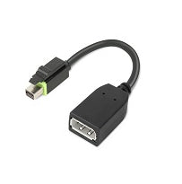 Lenovo 4X90Q93975 video cable adapter Mini DisplayPort DisplayPort Black - 4X90Q93975 LENOVO
