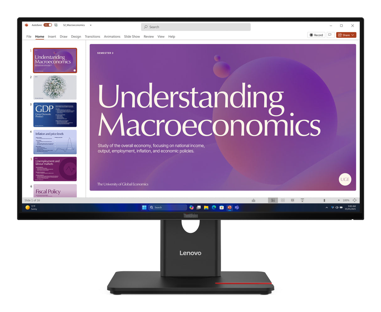 Lenovo ThinkVision T24D-40 Monitor - 64B9GAR1UZ