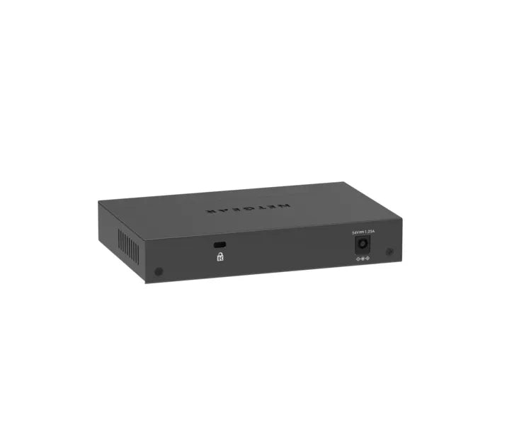 NETGEAR GS305P Unmanaged Gigabit Ethernet (10/100/1000) Power over Ethernet (PoE) Desktop/Wall-Mounting Black - GS305P-300NAS
