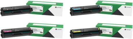 Lexmark C331HC0, C331HK0, C331HM0, C331HY0 CMYK 4-Color High Yield Return Program Toner Cartridge Set for C3326, MC3326, BND02225 LENOVO