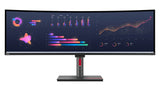 Lenovo ThinkVision P49w-30 computer monitor 124.5 cm (49") 5120 x 1440 pixels DQHD LED Black - 63DBRAR1US LENOVO