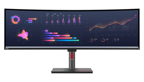 Lenovo ThinkVision P49w-30 computer monitor 124.5 cm (49") 5120 x 1440 pixels DQHD LED Black - 63DBRAR1US LENOVO