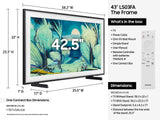 Samsung The Frame QN43LS03FAF 109.2 cm (43") 4K Ultra HD Smart TV Wi-Fi Black - QN43LS03FAFXZA SAMSUNG