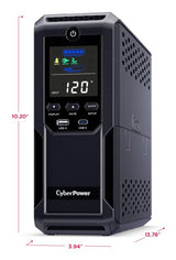 CyberPower LCD Intelligent uninterruptible power supply (UPS) Line-Interactive 1.35 kVA 815 W 12 AC outlet(s) - CP1350AVRLCD3 CYBERPOWER