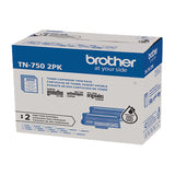 Brother High Yield Black Toner Cartridge Dual Pack (2 x 8,000 Yield) - TN7502PK