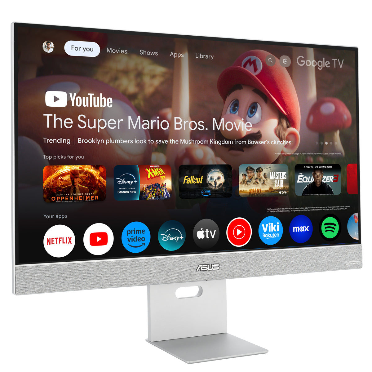 ASUS ZenScreen Smart Monitor MS27UC computer monitor 68.6 cm (27") 3840 x 2160 pixels 4K Ultra HD LCD Grey - MS27UC ASUS