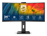 Philips 5000 series 34B1U5600CH/75 computer monitor 86.4 cm (34") 3440 x 1440 pixels Wide Quad HD LCD Black - 34B1U5600CH PHILIPS