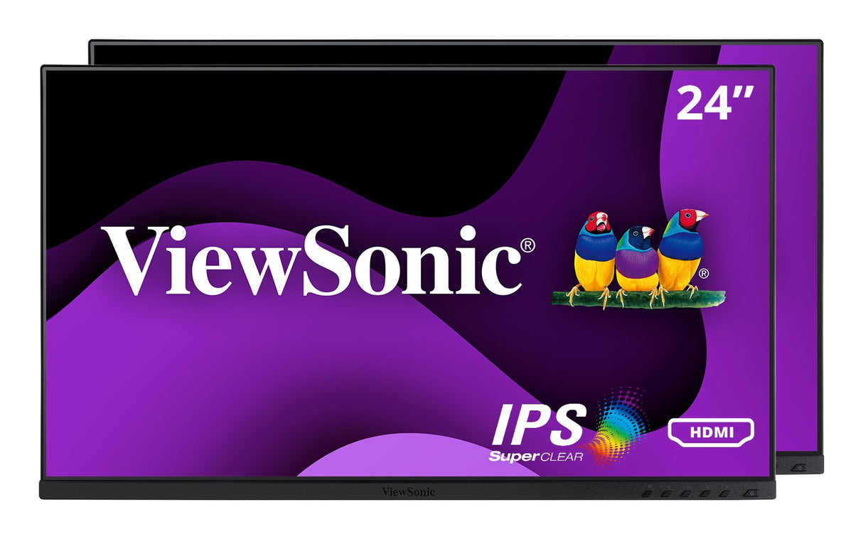 Viewsonic VG Series VG2448A-2_H2 computer monitor 61 cm (24") 1920 x 1080 pixels Full HD LED Black - VG2448A-2_H2