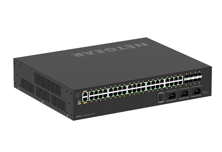 NETGEAR GSM4248UX Managed L2/L3/L4 Gigabit Ethernet (10/100/1000) Power over Ethernet (PoE) 2U Black - GSM4248UX-100NAS