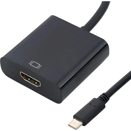 4XEM 4XEM 10 Inch DisplayPort To VGA Adapter Cable - 1 x Type C USB Male - 1 x HDMI Digital Audio Female - 4096 x 2160 Supported - Gold Connector - Black - 4XUSBCHDMIAB