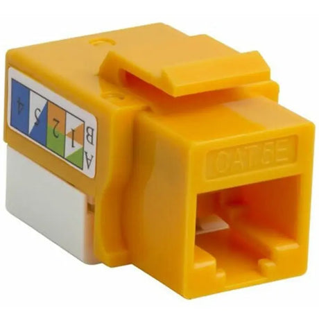 4XEM 4XEM 10 pack Cat5e RJ45 Keystone Jack UTP 110-Type (Yellow) - 10 Pack - 1 x RJ-45 Network Female - Yellow - 4XKJC5EYL10PK