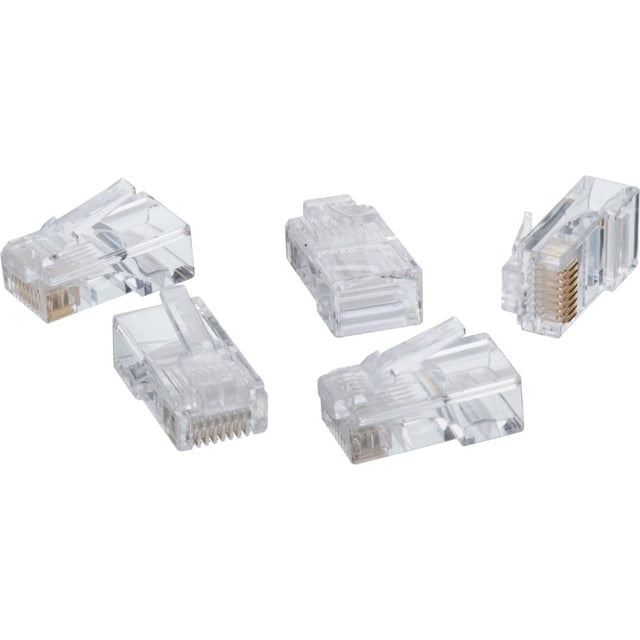 4XEM 4XEM 1000PK Cat5e RJ45 Ethernet Plugs/Connectors - 1000 Pack - 1 x RJ-45 Network Male - Clear - 4X1000PKC5E