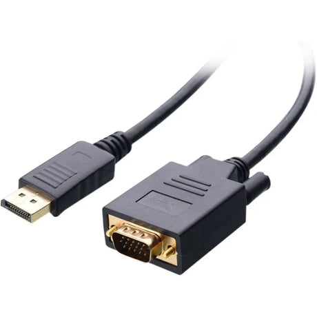 4XEM 4XEM 10FT DisplayPort To VGA Adapter Cable - Black - 10ft DisplayPort/VGA Video Cable for PC, Monitor, Projector - First End: 1 x DisplayPort Male Video - Second End: 1 x HD-15 Male VGA - Supports up ...  - 4XDPMVGAM10FT