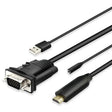 4XEM 4XEM 10ft VGA to HDMI Adapter with 3.5mm Audio Jack and USB Power - 10 ft HDMI/USB/VGA/mini-phone Video Cable for Video Device, Monitor, Home Theater System, TV - First End: 1 x HDMI Digital Audio/Vid...  - 4XVGAHDMIUAP10
