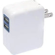 4XEM 4XEM 2 Port USB Wall Charger - 120 V AC, 230 V AC Input - 5 V DC/2.10 A Output - 4XUSBCHARGER2