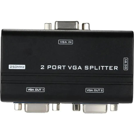 4XEM 4XEM 2-Port VGA Splitter 250 MHz - 250 MHz to 250 MHz - 1920 x 1440 - 213 ft Maximum Operating Distance - VGA In - VGA Out - 4XVGASP2502
