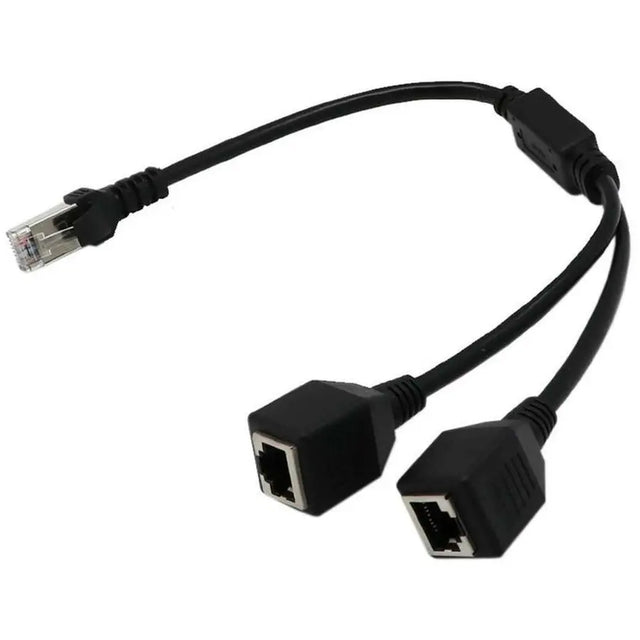 4XEM 4XEM 2-to-1 RJ45 Splitter Cable Adapter - F/M- CAT5E - Network (RJ-45) - PVC - 4XCAT5ESPLITTER