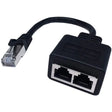 4XEM 4XEM 2-to-1 RJ45 Splitter Cable Adapter - F/M- CAT6 - Network (RJ-45) - PVC - 4XCAT6SPLITTER