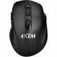 4XEM 4XEM 20FT Range Wireless Mouse - Optical - Wireless - Radio Frequency - 2.40 GHz - Black - 1 Pack - USB 2.0 Type A - Scroll Wheel - 5 Button(s) - Right-handed Only
