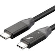 4XEM 4XEM 20Gbps 2M Thunderbolt 3 Braided cable - 6.56 ft Thunderbolt 3 AV/Data Transfer Cable for Audio/Video Device - First End: 1 x USB Type C - Male - Second End: 1 x USB Type C - Male - 20 Gbit/s - Nickel Plated Connector - Black - 1