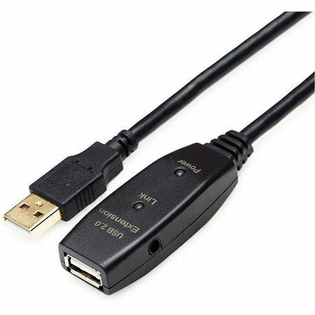 4XEM 4XEM 20M USB 2.0 Active Extension Cable - 65.62 ft USB Data Transfer Cable for Peripheral Device - First End: 1 x USB 2.0 Type A - Male - Second End: 1 x USB 2.0 Type A - Female - 480 Mbit/s - Extensi...  - 4X3202A120M
