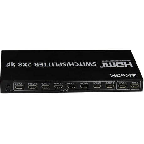 4XEM 4XEM 2x8 Port HDMI video switcher/splitter - 4XEM 2x8 Port high speed HDMI video switcher/splitter fully supporting 1080p, 3D for Blu-Ray, gaming consoles and all other HDMI compatible devices - 4XHDMI2X84K