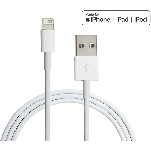 4XEM 4XEM 3FT 1M charging data and sync Cable For Apple iPhone 5 5s 6 6s 6plus 7 7plus - Lightning to USB data sync cable forApple iPad, iPhone, iPod 3 FT 1 x Lightning Male Proprietary Connector - 1 x Typ...  - 4XLIGHTNING3