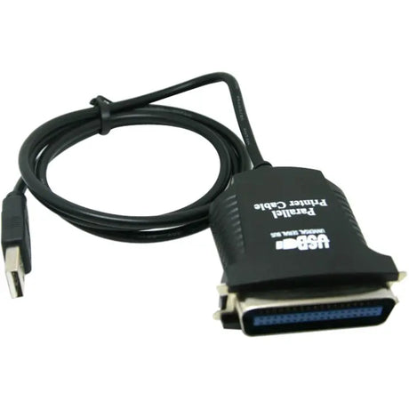 4XEM 4XEM 3FT USB To Parallel Cable - 3 ft Parallel/USB Data Transfer Cable for Printer, Scanner, Camera - First End: 1 x USB 2.0 Type A - Male - Second End: 1 x 36-pin Centronics - Male - Black - 4XUSB1284P