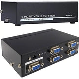 4XEM 4XEM 4-Port VGA Splitter 350 MHz - 350 MHz to 350 MHz - 2048 x 1536 - 213 ft Maximum Operating Distance - VGA In - VGA Out - 4XVGASP3504