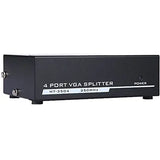 4XEM 4XEM 4-Port VGA Splitter 350 MHz - 350 MHz to 350 MHz - 2048 x 1536 - 213 ft Maximum Operating Distance - VGA In - VGA Out - 4XVGASP3504