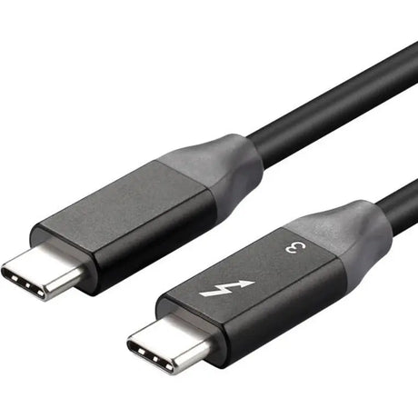 4XEM 4XEM 40Gbps 2M Thunderbolt 3 Braided cable - 6.56 ft Thunderbolt 3 AV/Data Transfer Cable for Audio/Video Device - First End: 1 x USB Type C - Male - Second End: 1 x USB Type C - Male - 40 Gbit/s - Nickel Plated Connector - Black, Gray - 1