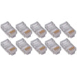 4XEM 4XEM 50 Pack Cat5E RJ45 Modular Ethernet Plugs for Stranded or Solid CAT5E Cable - 50 Pack Modular RJ45 Ethernet ends for Cat5E stranded or solid CAT5E cable - 1 x RJ-45 Male - Gold-plated Contacts - 4X50PKC5E