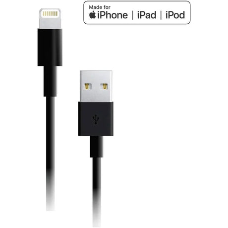 4XEM 4XEM 6FT 2M Black charging data and sync Cable For Apple iPhone 5 5s 6 6s 6plus 7 7plus - 6FT Black Lightning to USB data sync cable forApple iPad, iPhone, iPod 1 x Lightning Male Proprietary Connecto...  - 4XLIGHTNINGBK6