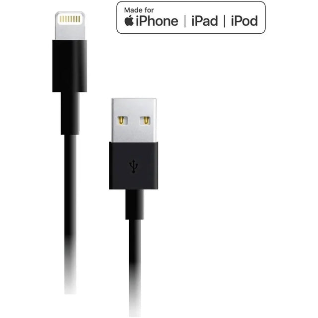 4XEM 4XEM 6FT 2M Black charging data and sync Cable For Apple iPhone 5 5s 6 6s 6plus 7 7plus - 6FT Black Lightning to USB data sync cable forApple iPad, iPhone, iPod 1 x Lightning Male Proprietary Connecto...  - 4XLIGHTNINGBK6