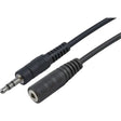 4XEM 4XEM 6ft 3.5MM Stereo Mini Jack M/F Audio Extension Cable - 6 ft Mini-phone Audio Cable for Audio Device, Headphone, iPod, PC - First End: 1 x Mini-phone Stereo Audio - Male - Second End: 1 x Mini-pho...  - 4X35MF6