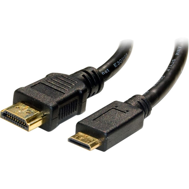 4XEM 4XEM 6FT Mini HDMI To HDMI M/M Adapter Cable - 6 ft HDMI/Mini-HDMI A/V Cable for Audio/Video Device, Cellular Phone, Camcorder, Camera, TV, Monitor, Projector - First End: 1 x 19-pin HDMI 1.4 Digital ...  - 4XHDMIMINI6FT
